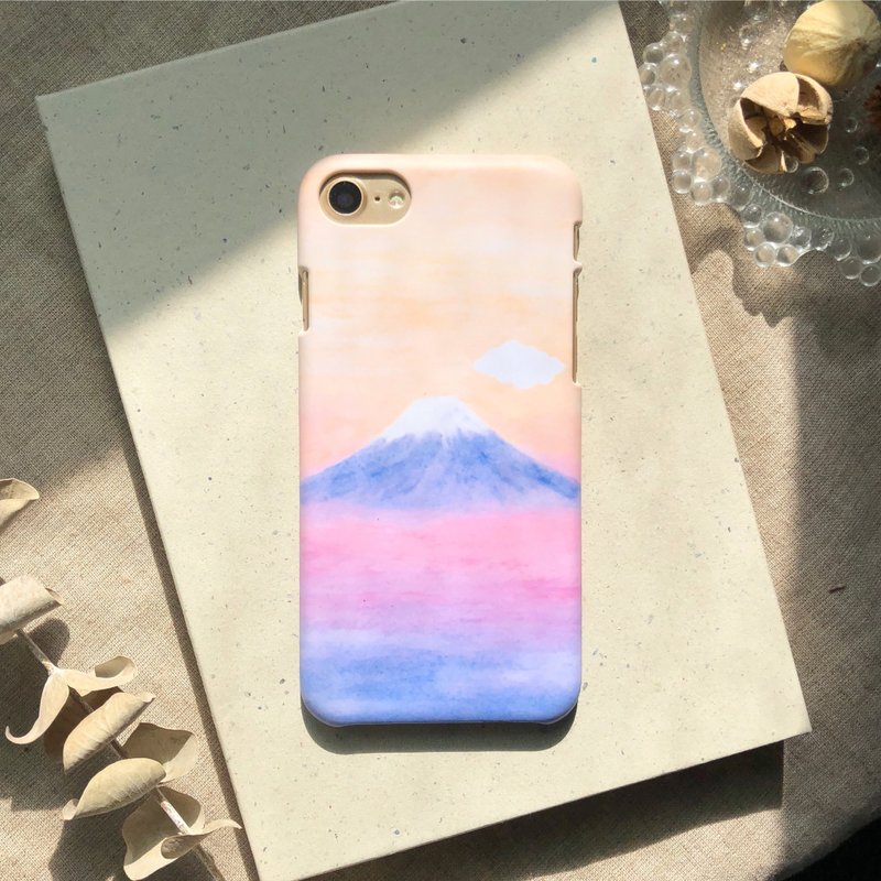 小云富士-手机壳 硬壳 iphone samsung sony htc zenfone oppo LG - 手机壳/手机套 - 塑料 黄色