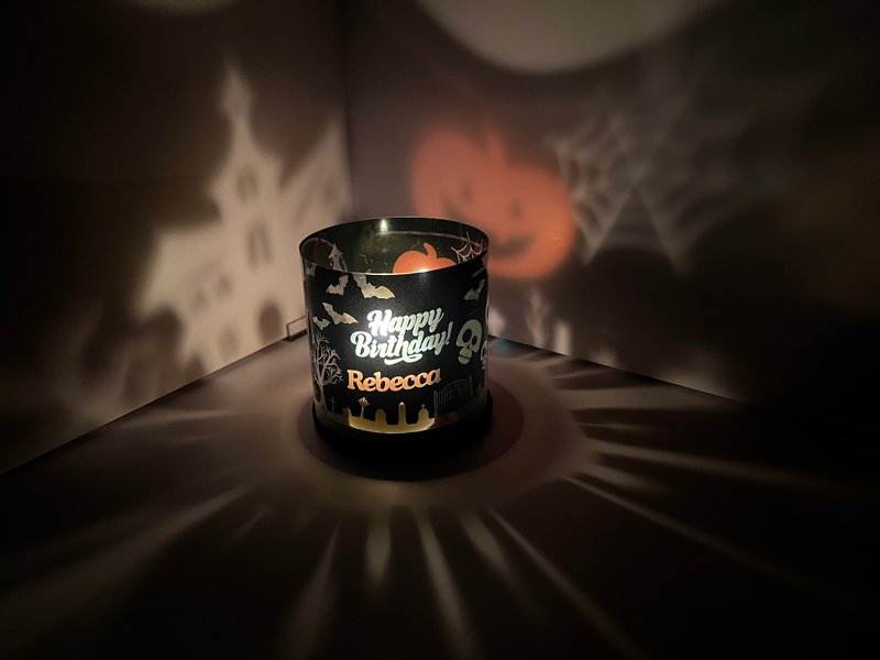 可订制: 原创艺术投影蜡烛灯 | 多款绘图设计可更换 - 蜡烛/烛台 - 塑料 多色