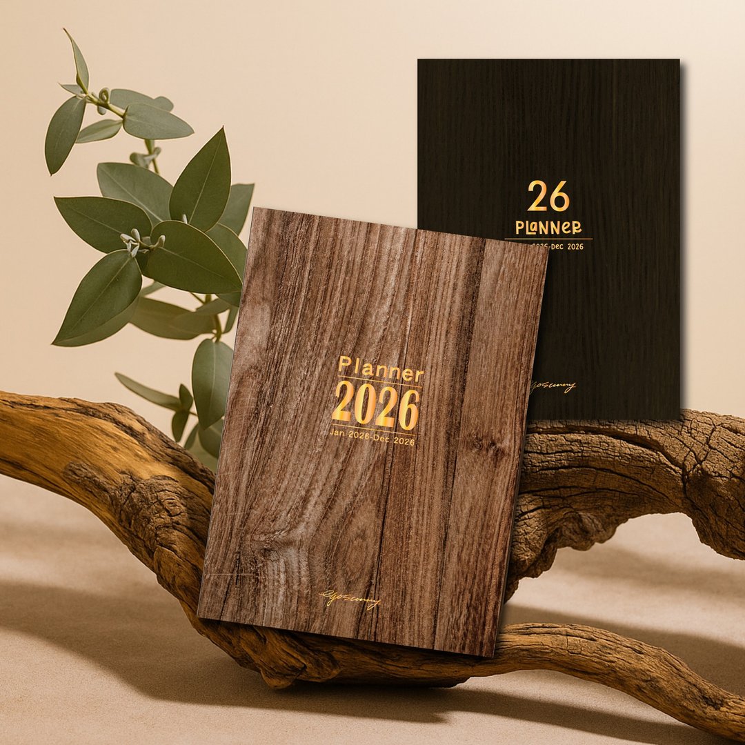 【现货】2026时光木语手帐_周/月计划精装笔记本_ 4 款必收 - 笔记本/手帐 - 纸 