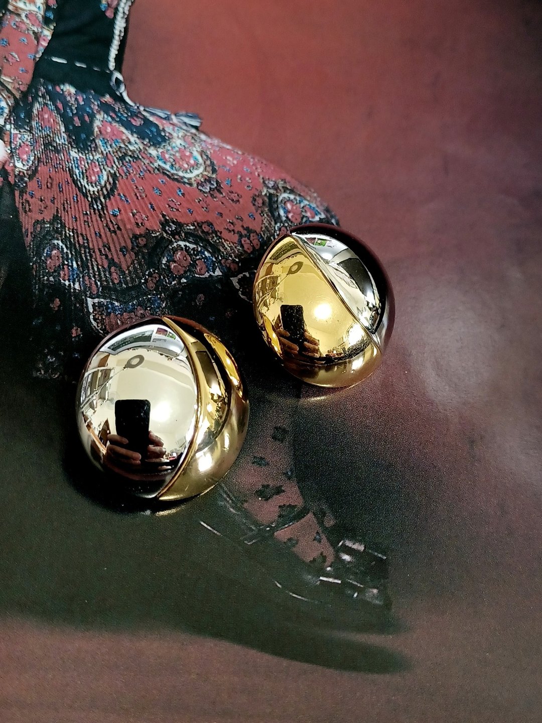 Avintage jewelry  Monet 经典金银云形双色 夹式耳环 - 耳环/耳夹 - 其他金属 