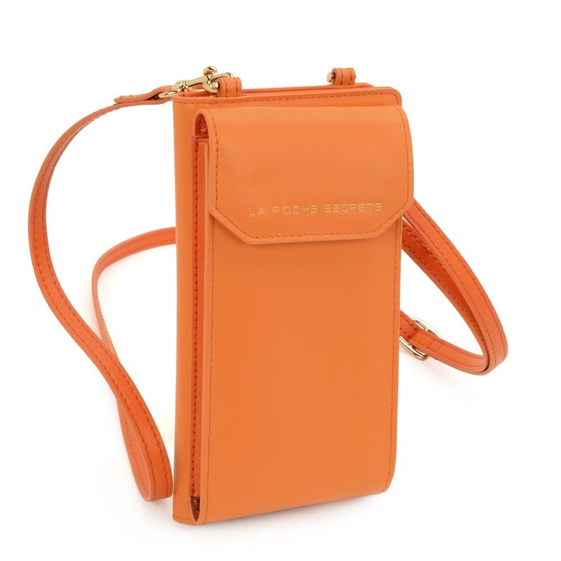 跟女友跨年礼物:女孩全皮革手机长夹包_名品橘 - 其他 - 真皮 红色