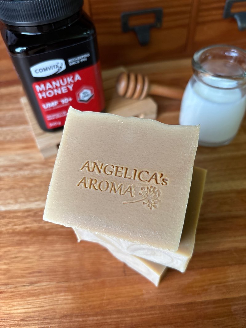 麦芦卡蜂蜜羊奶皂 / Manuka Honey & Goat Milk Soap - 肥皂/手工皂 - 其他材质 金色