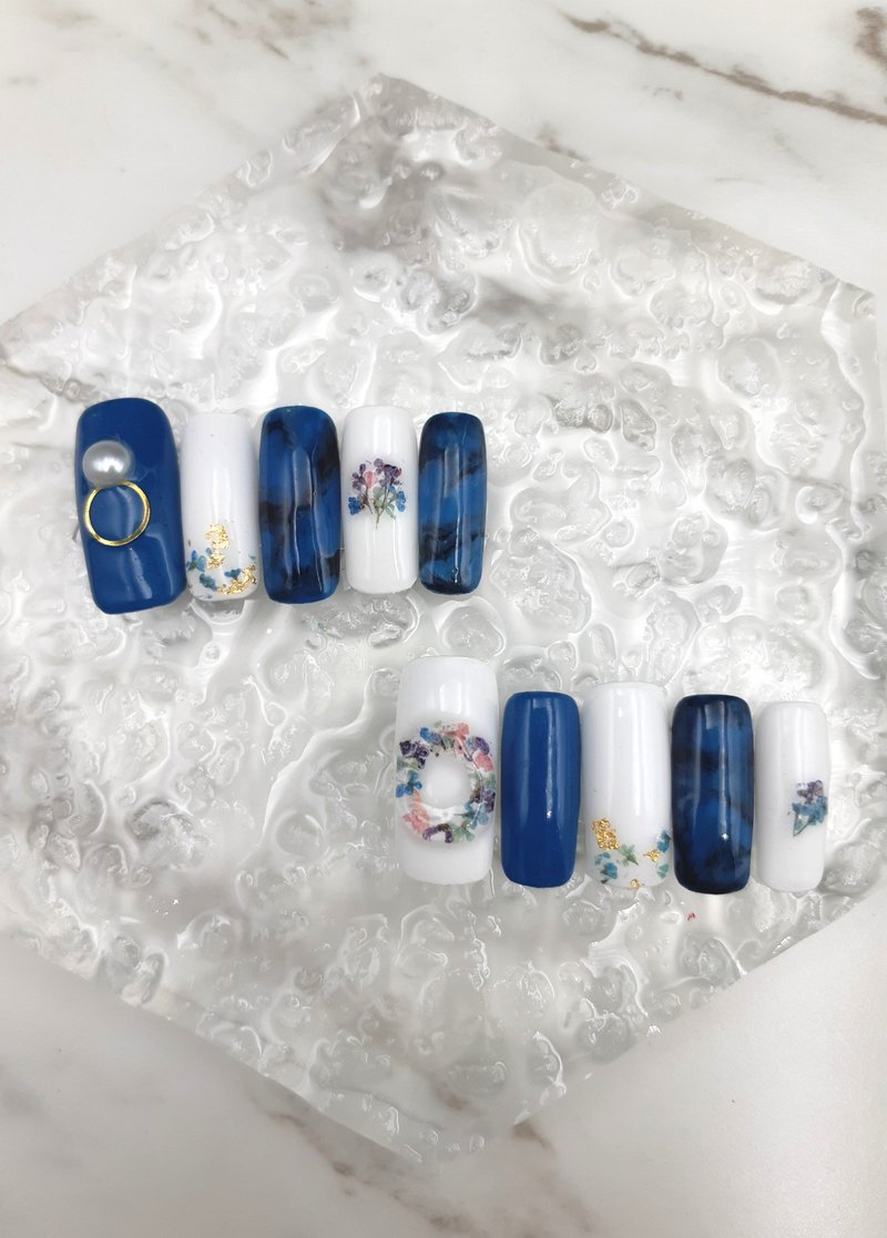干燥花 手绘指甲/指甲片/美甲贴片 - 指甲油/指甲贴 - 树脂 多色