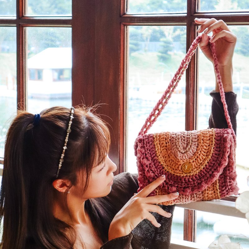 柯根纱 -丝带肩背包 - 侧背包/斜挎包 - 其他人造纤维 绿色