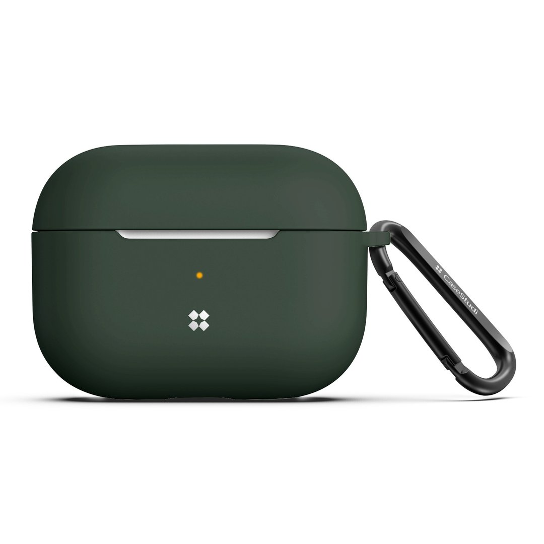 AIRPODS PRO ULTRA SLIM CASE: MIDNIGHT GREEN - 耳机收纳 - 硅胶 绿色