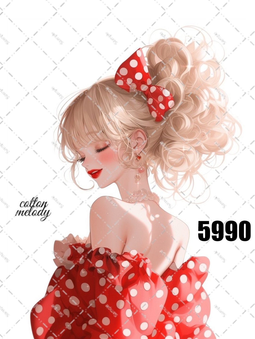 original sticker no.5990 人物贴纸 原创贴纸 人物插画贴纸 女孩贴纸 原创人物贴纸 - 贴纸 - 纸 