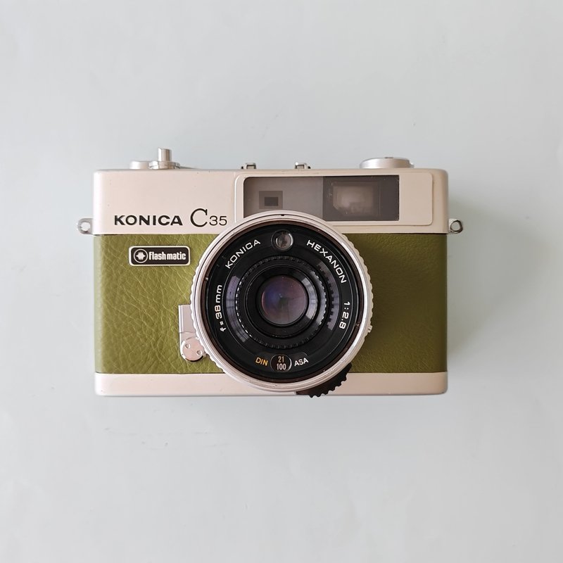 复古 Konica C35 底片相机-抹茶绿皮革款 - 相机 - 其他金属 绿色