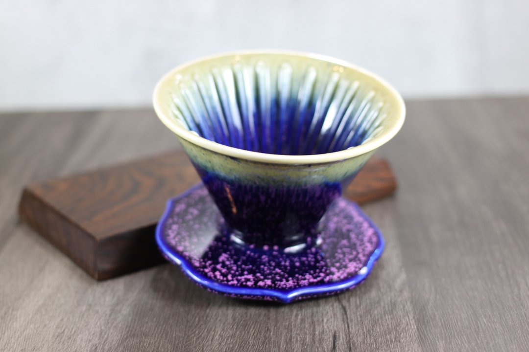 【圣诞礼盒】叶师傅试釉版 自然釉咖啡滤杯 V50 莺歌烧 孤品 - 咖啡壶/周边 - 瓷 