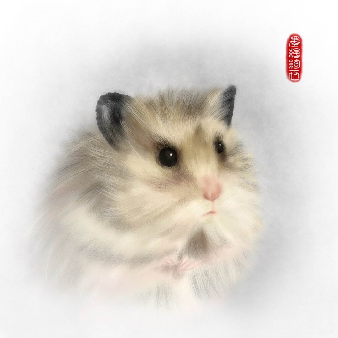 定制化宠物画像 | 水墨精致写实风 | 电子档 | 其他小动物篇 - 电子手绘真人画像/绘画/插画 - 其他材质 