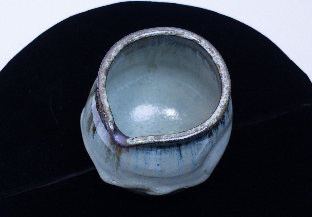 bright blue Aohai series Cool Sake Bowl Special - 酒杯/酒器 - 陶 蓝色