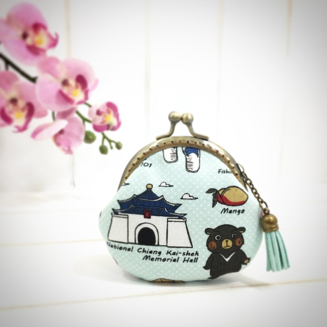 | •R• | 口金包の魅力 | 爱台湾口金包 | 8.5cm - 零钱包 - 棉．麻 