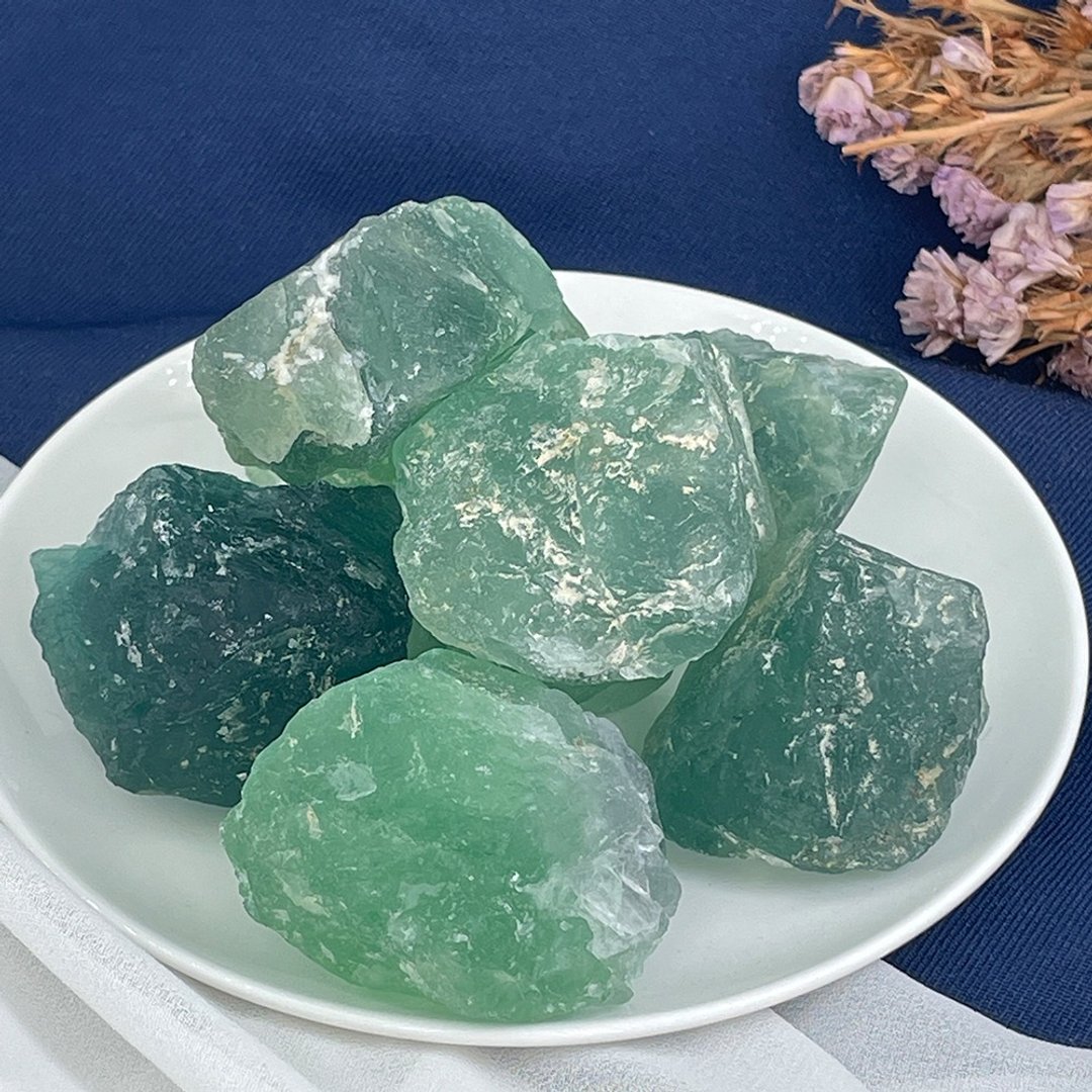 【MU工坊】绿莹石扩香石/水晶扩香灯/碎石/室内香薰/净化小夜灯 - 香薰/精油/线香 - 其他材质 