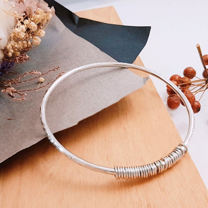 金工课程【无限圆纯银手环】手作手环/文化币/外语教学可/1人可 - 金工/饰品 - 纯银 