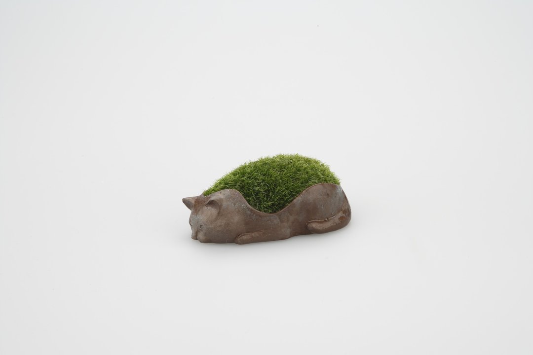 猫咪植栽盆 - 植栽/盆栽 - 其他金属 咖啡色