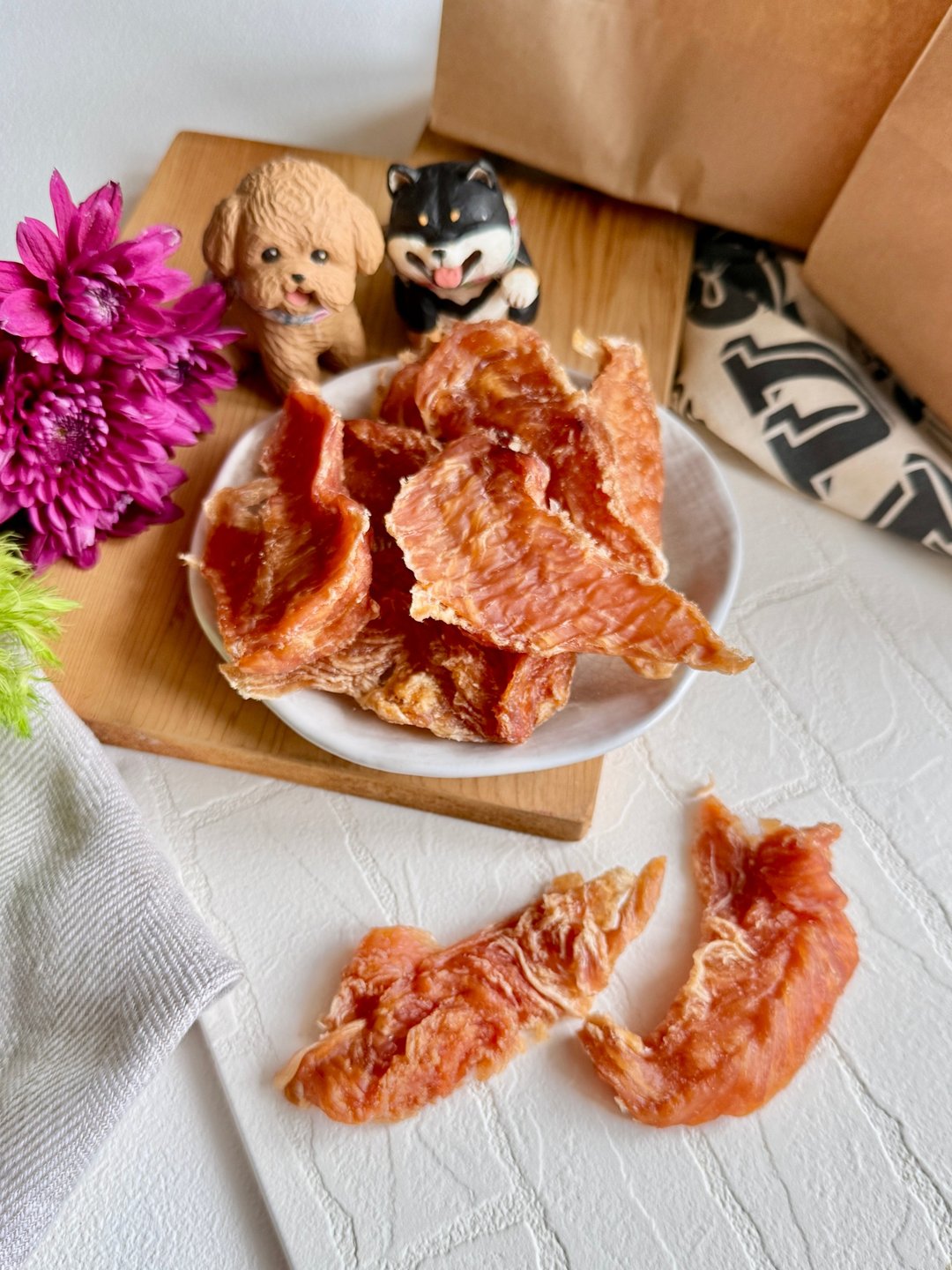 毛孩系列 • 宠物零食 / 肉干 - 超厚片豪大豪粗鸡柳条 - 零食/点心 - 新鲜食材 橘色