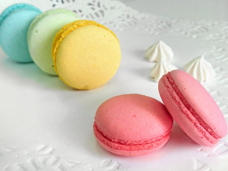 Wedding婚礼小物-法式覆盆子马卡龙【红】-5盒/组 - 蛋糕/甜点 - 其他金属 红色