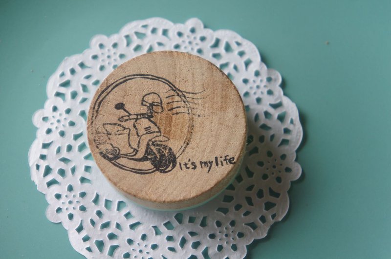 苹果丹丹手刻印章  欧兜卖 it's my life - 印章/印台 - 橡胶 