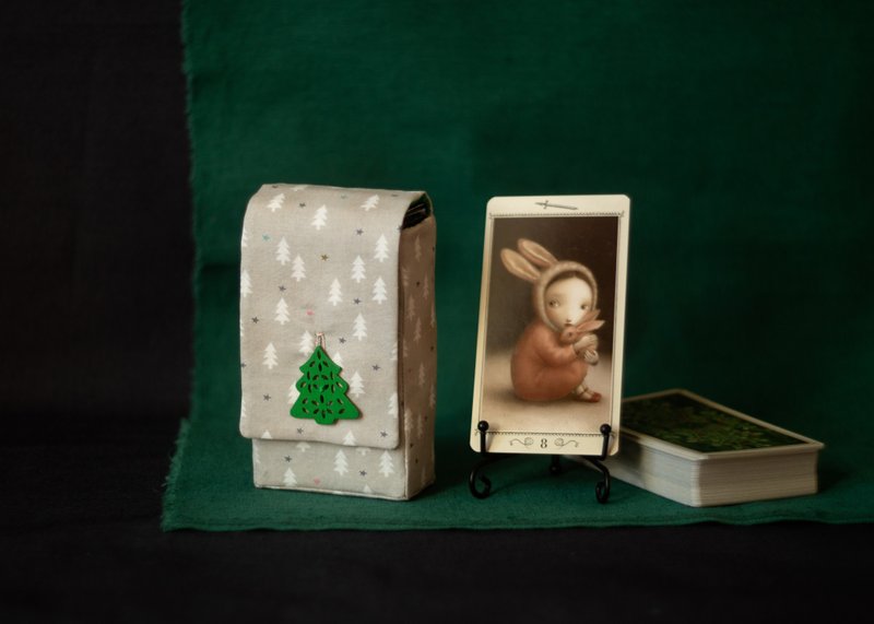 灰杉森林棉质塔罗牌收纳袋 神谕牌套 塔罗牌夹 - 其他 - 棉．麻 灰色