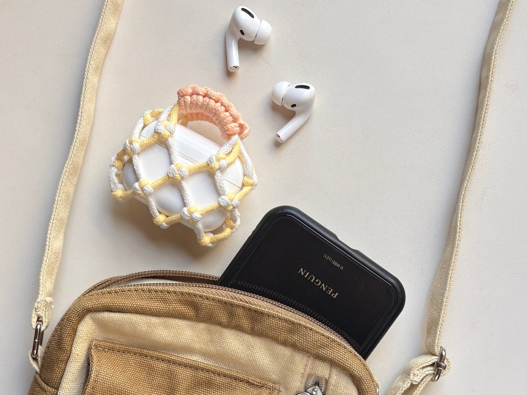 AirPods 编织网袋 耳机包包 颜色定制化 耳机保护 - 耳机收纳 - 棉 多色
