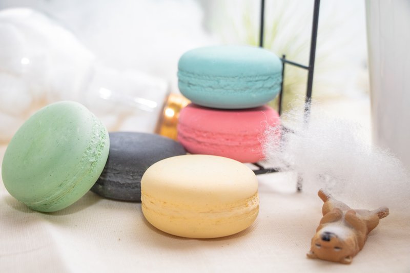 马卡龙 扩香石 除湿块 硅藻土 一组五入 - 香薰/精油/线香 - 其他材质 灰色