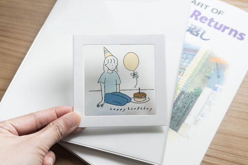 Happy Birthday 透明菲林明信片 幻灯片 电影 心意卡 - 卡片/明信片 - 其他材质 