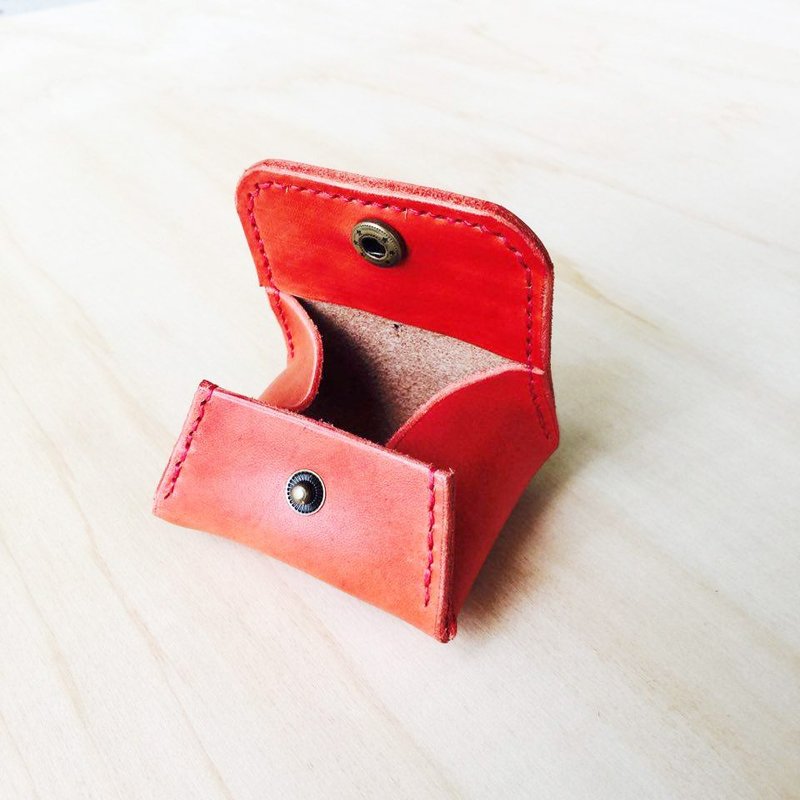 红色 交换礼物 圣诞节 零钱包 嗅皮手作 enJoy - 零钱包 - 真皮 红色
