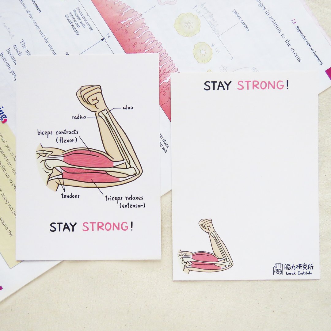 Stay Strong 心意卡 万用卡 / 生物学 - 卡片/明信片 - 纸 白色