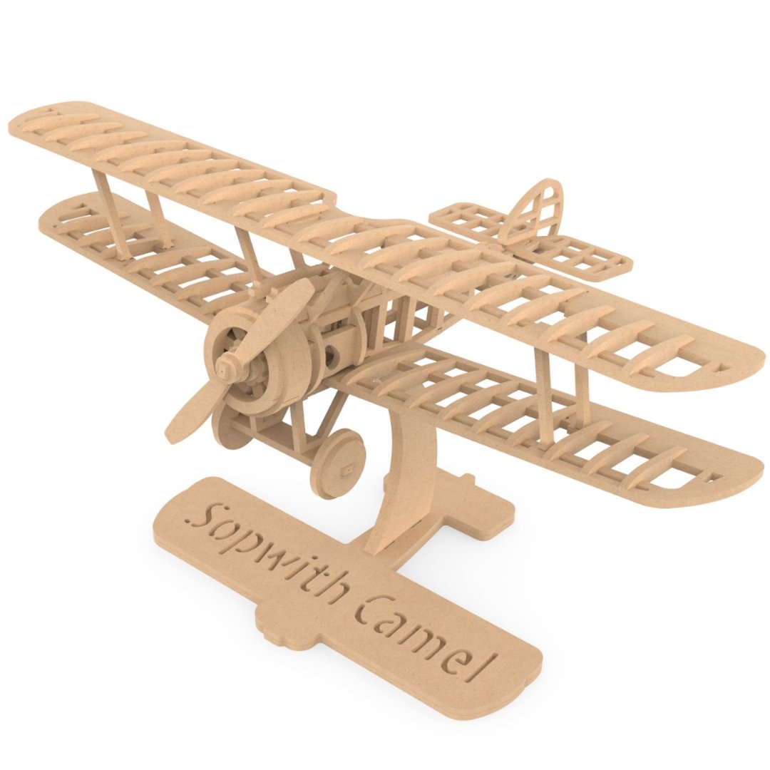 Sopwith Camel (1917) 骆驼式战斗机 - 骨架结构木模型 (1/32) - 其他 - 木头 