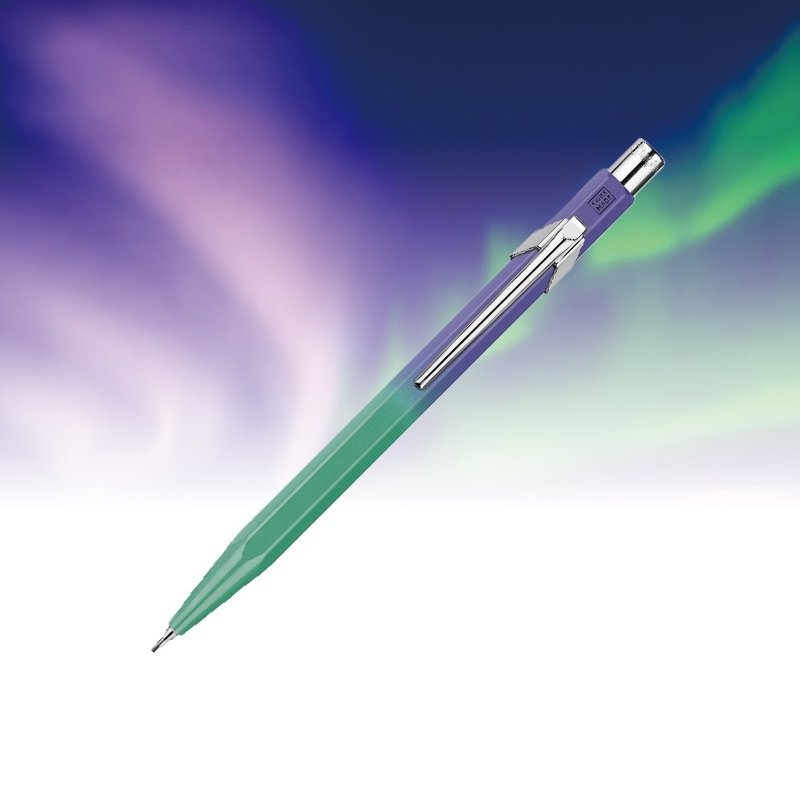 CARAN D'ACHE 卡塔尔 849 亚洲限量版 自动铅笔- 北极光 免费刻字 - 铅笔/自动铅笔 - 其他金属 