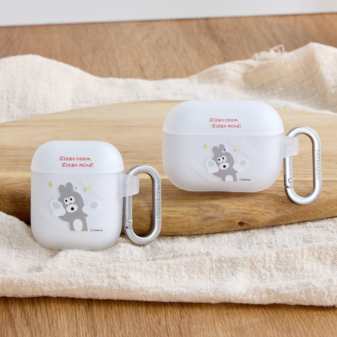 早午餐兄弟 Bunny 擦玻璃强悍防摔 AirPods 保护套 - 耳机收纳 - 塑料 多色
