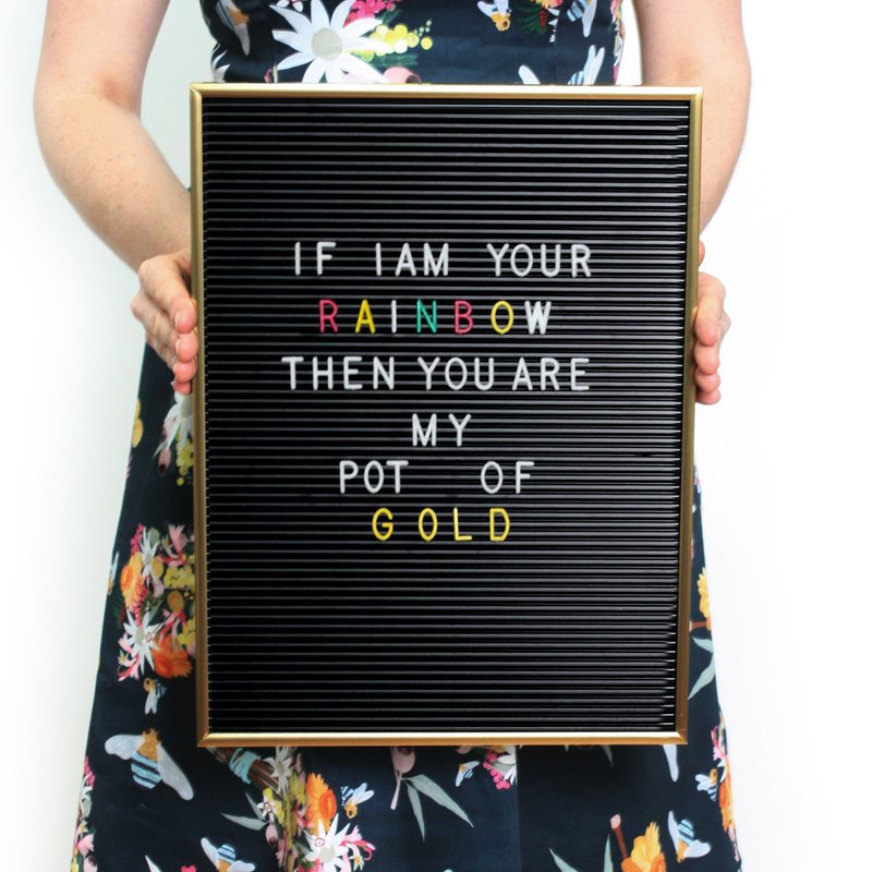 瑞典OMM 活动字母留言板(黑) - 摆饰 - 其他材质 黑色