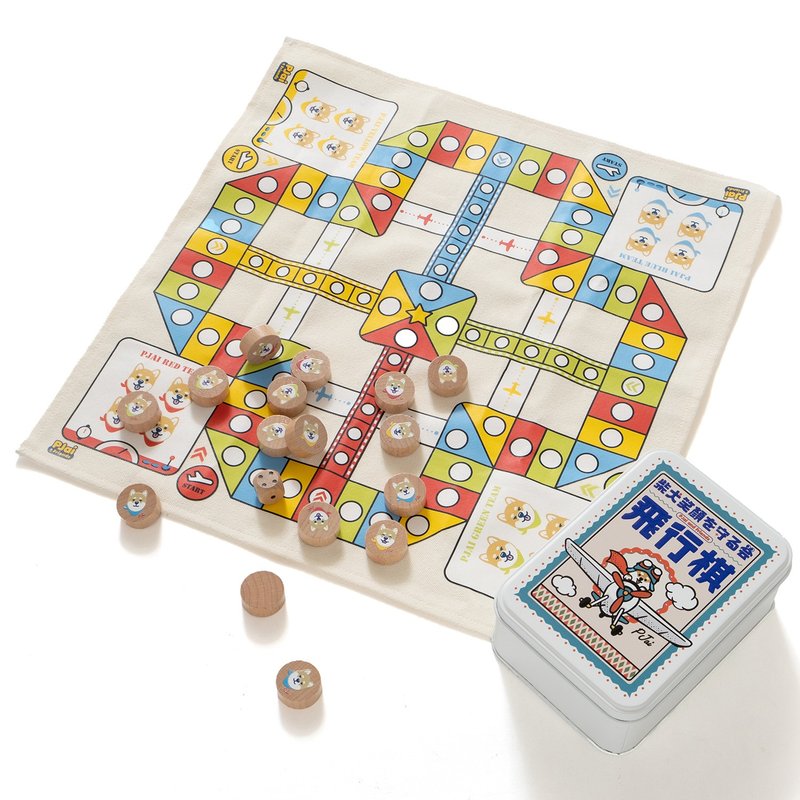【昭和系列】柴犬P仔昭和铁盒飞行棋 (AA476) - 其他 - 其他金属 多色