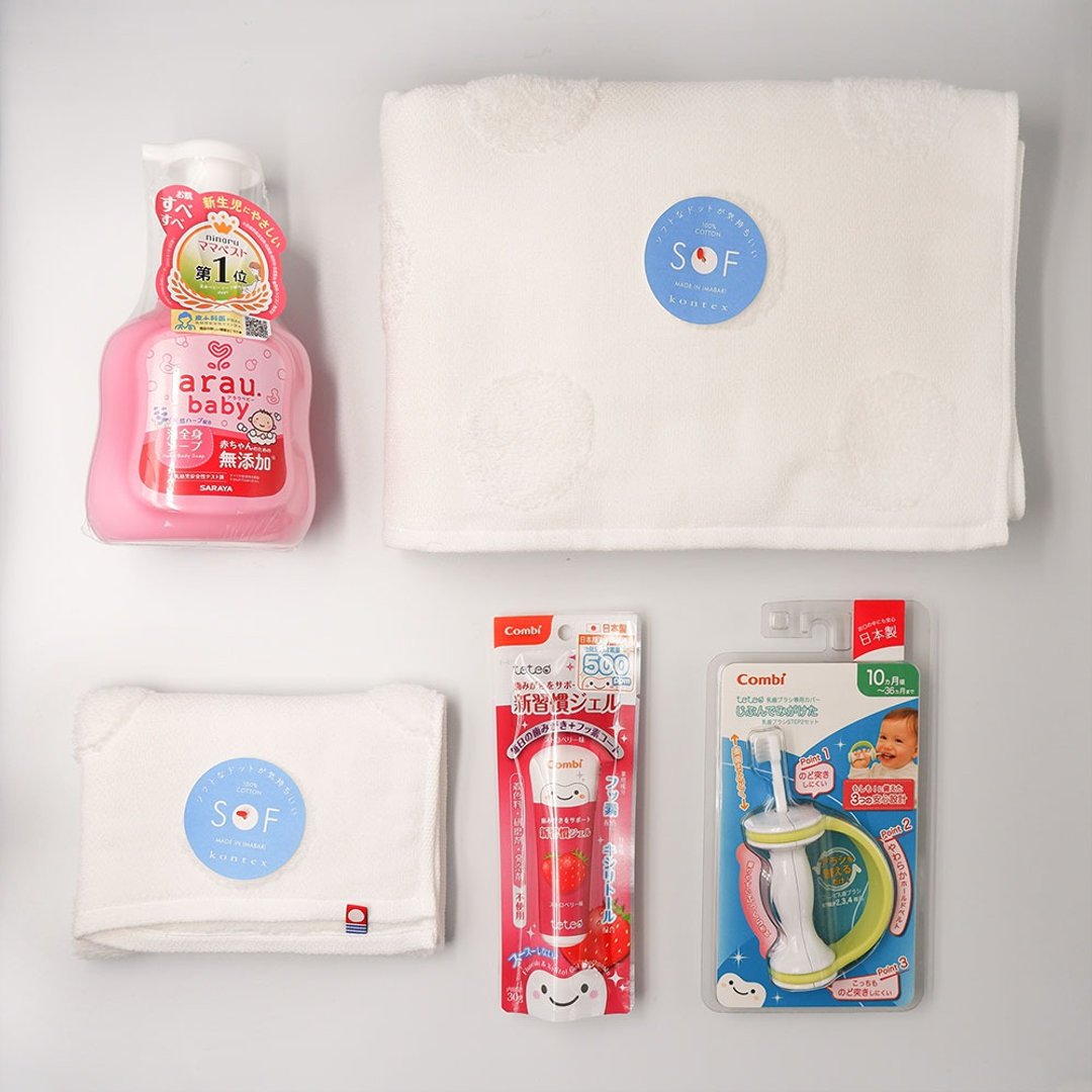 【kontex x combi x arau baby】 洗沐浴刷牙实用组合 - 其他 - 棉 多色