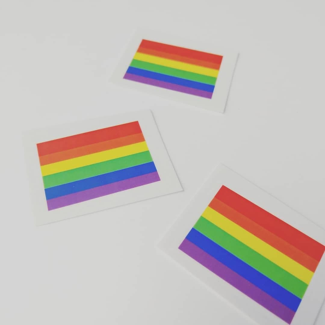 MINI LIFE X LGBT Rainbow Life 六色彩虹纹身贴纸/刺青贴纸(小) - 贴纸 - 纸 多色