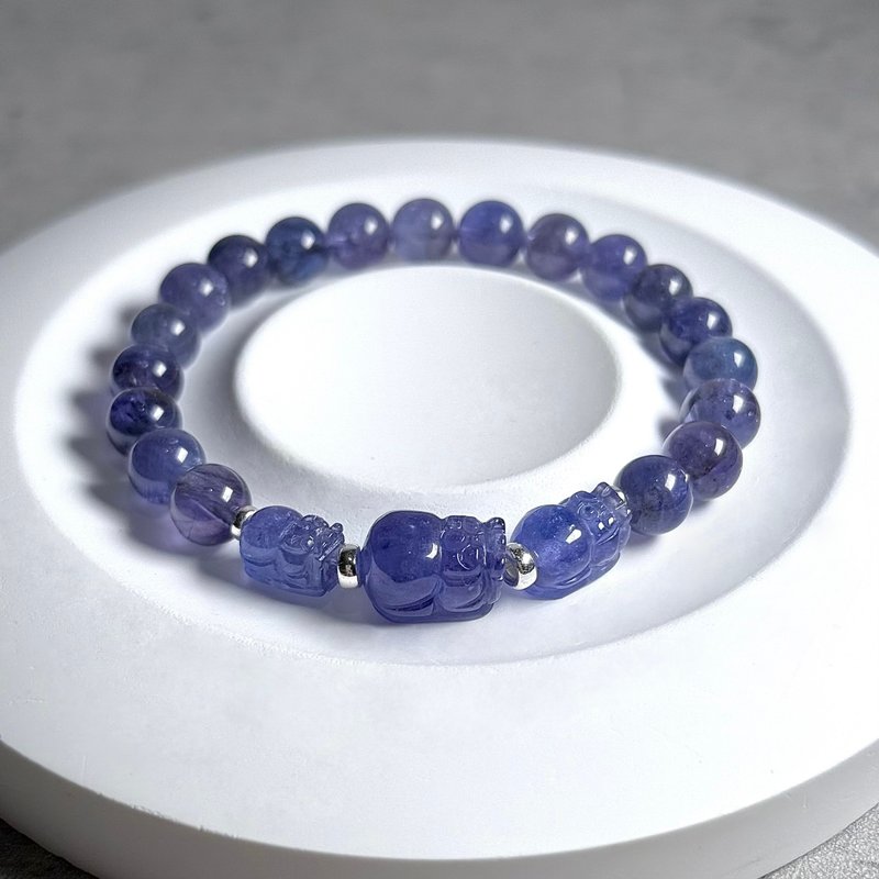 坦桑貔貅手串 - 手链/手环 - 水晶 蓝色