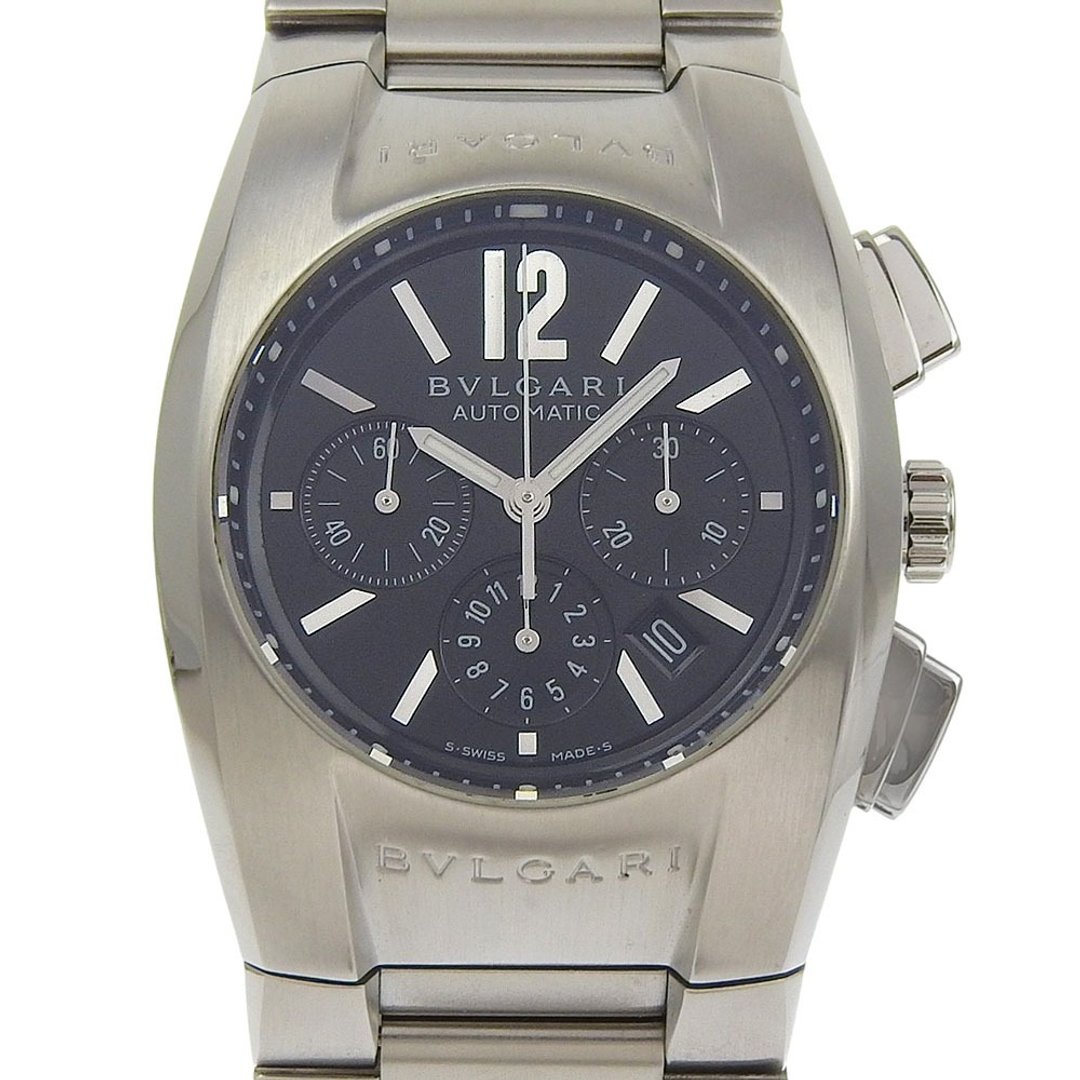【日本直送】宝格丽 BVLGARI Ergon 手表 Cal.2094 EG35CH 不锈钢 自动上链 计时码表 黑色表盘 男士【二手】 - 女表 - 不锈钢 黑色