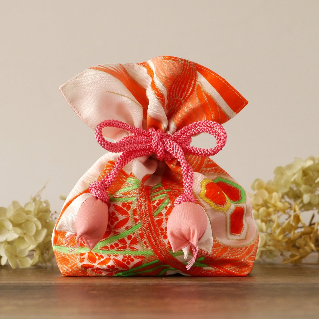 Kimono purse FUGURO that brings happiness - 化妆包/杂物包 - 棉．麻 蓝色