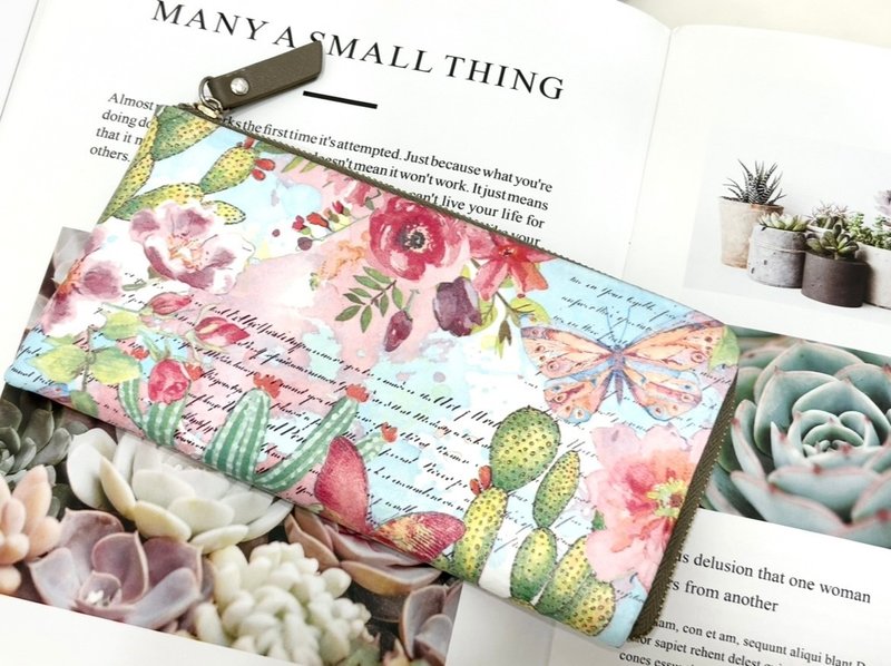 真皮 L型 长夹 皮包 钱包 少量制作 不易撞包 生日 闺蜜 礼物 - 皮夹/钱包 - 真皮 