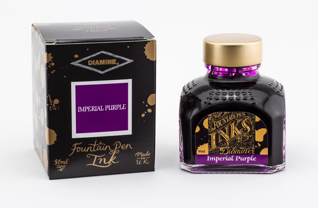 Diamine Imperial Purple (皇家紫) 钢笔墨水 - 墨水 - 玻璃 紫色