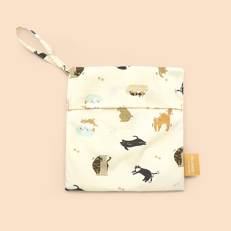 好日子 | Pockeat 小吃袋-SCPA浪猫公益款 - 便当盒/饭盒 - 塑料 橘色