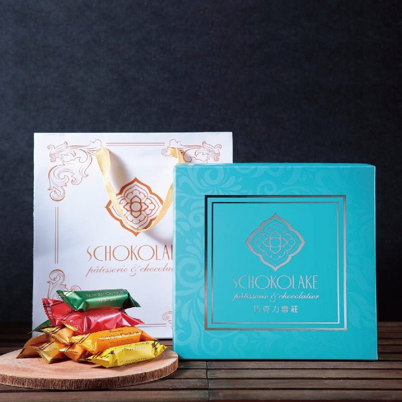 巧克力云庄 - 夏绿蒂脆条 24 入礼盒 附提袋 - 巧克力 - 新鲜食材 咖啡色