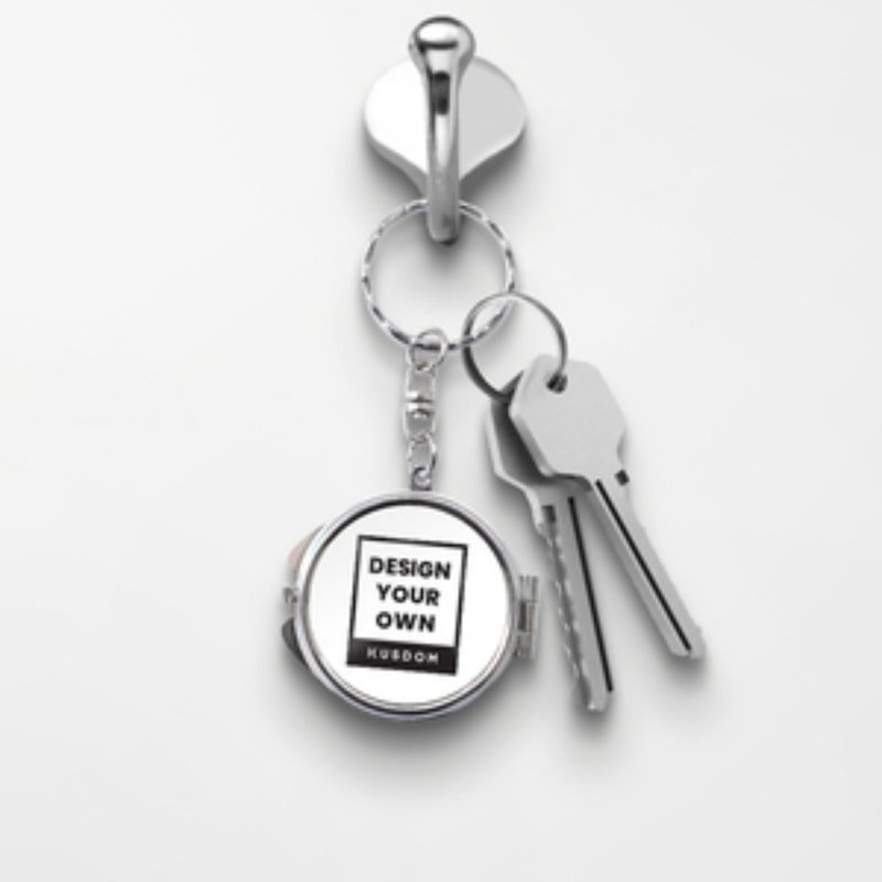 【定制化礼物】多造型镜盒匙扣│吊饰/钥匙圈|情人节/父亲节 - 钥匙链/钥匙包 - 其他金属 