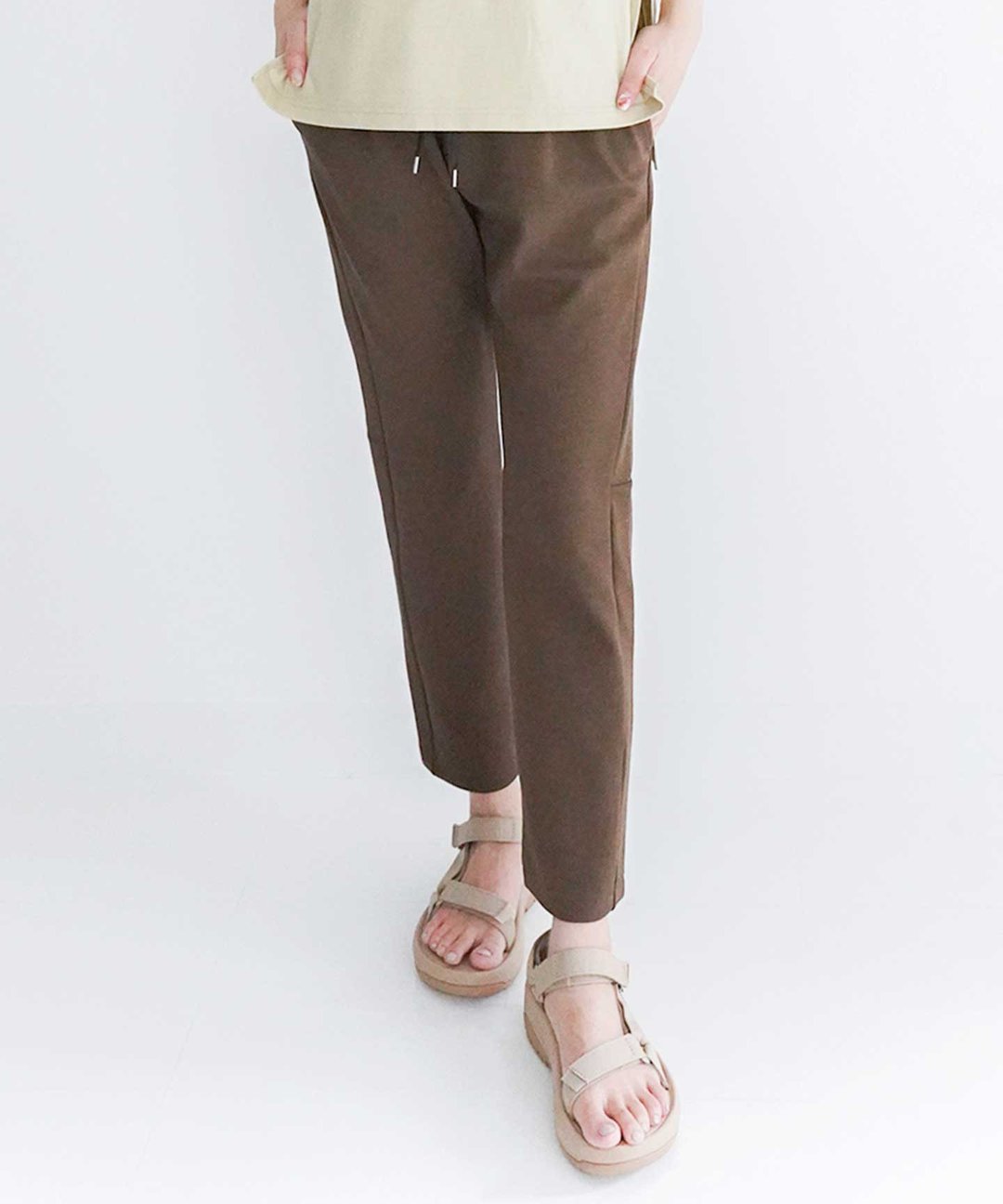 [Kiso] Magic stretch pants that look good in style - 女装长裤 - 尼龙 