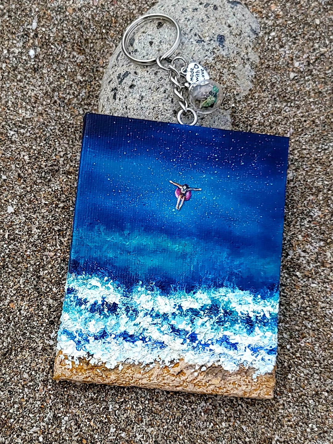 精致手绘油画  享受石垣岛  独一无二 - 海报/装饰画/版画 - 棉 多色