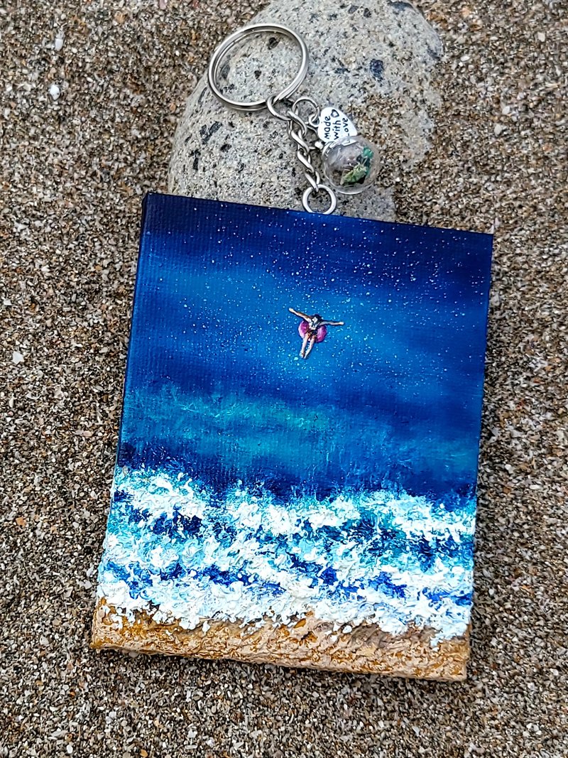 精致手绘油画  享受石垣岛  独一无二 - 海报/装饰画/版画 - 棉．麻 多色