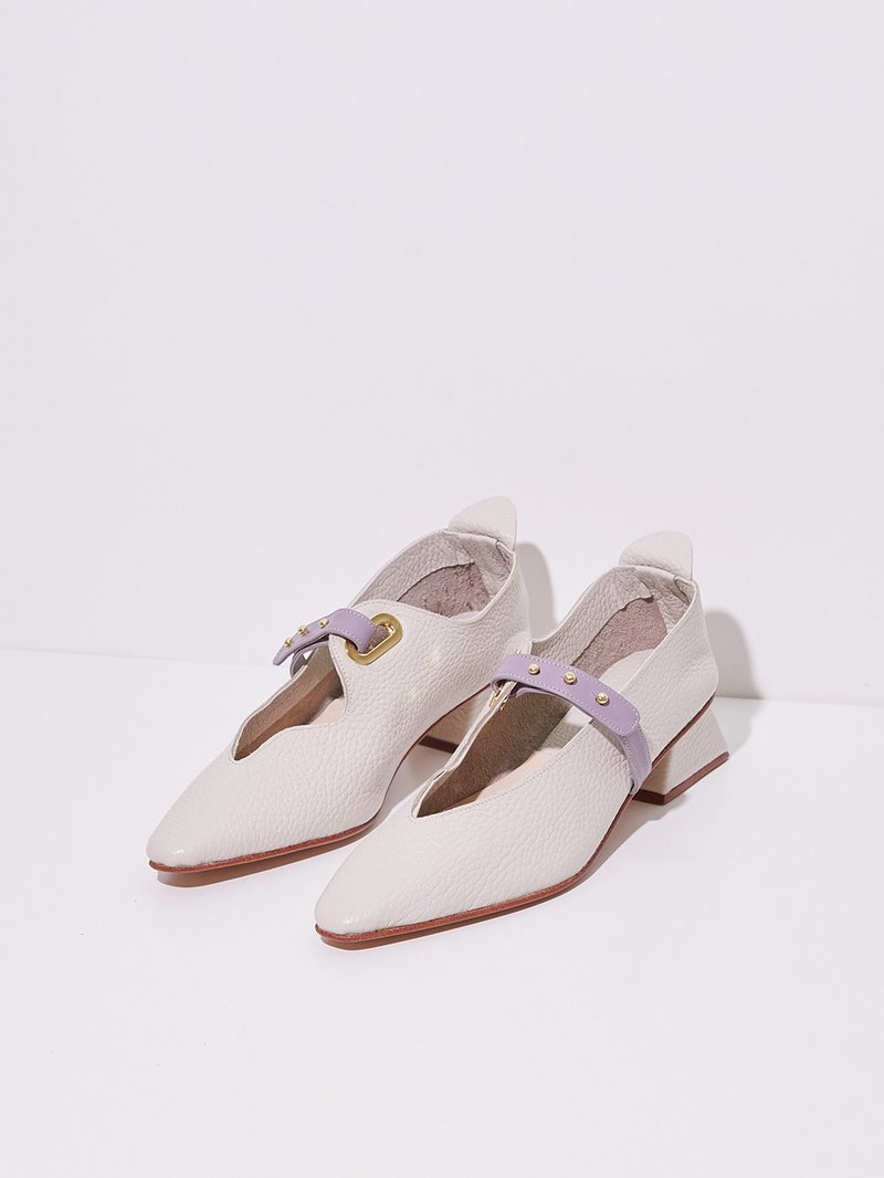 3.3 THE RETOUR HEEL / LAVENDER - 其他女款皮鞋 - 真皮 白色