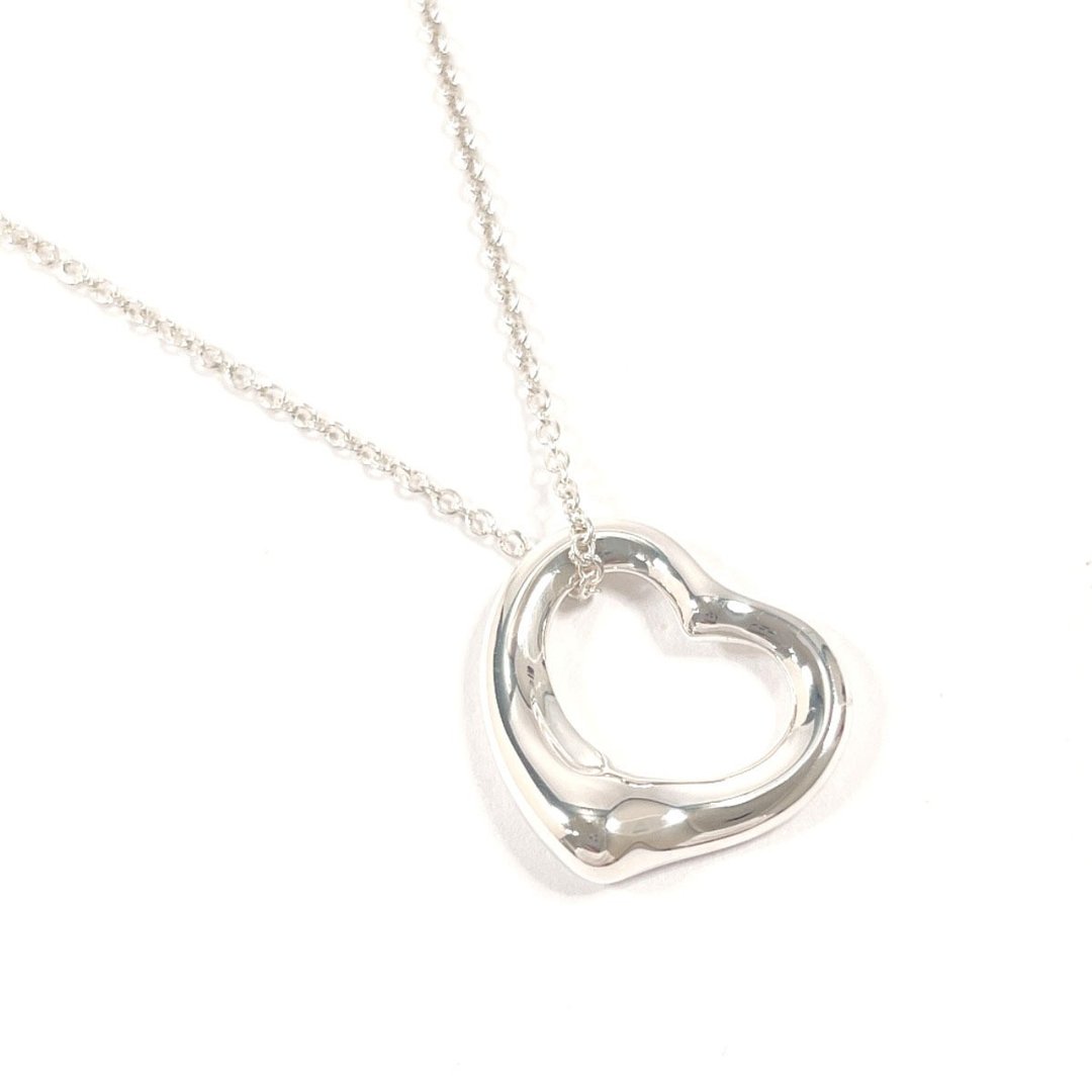 【日本直送 95 新美品】蒂芙尼 TIFFANY&Co. 项链 经典isOpen Heart 镂空爱心 Elsa Peretti 925 银 - 项链 - 纯银 银色