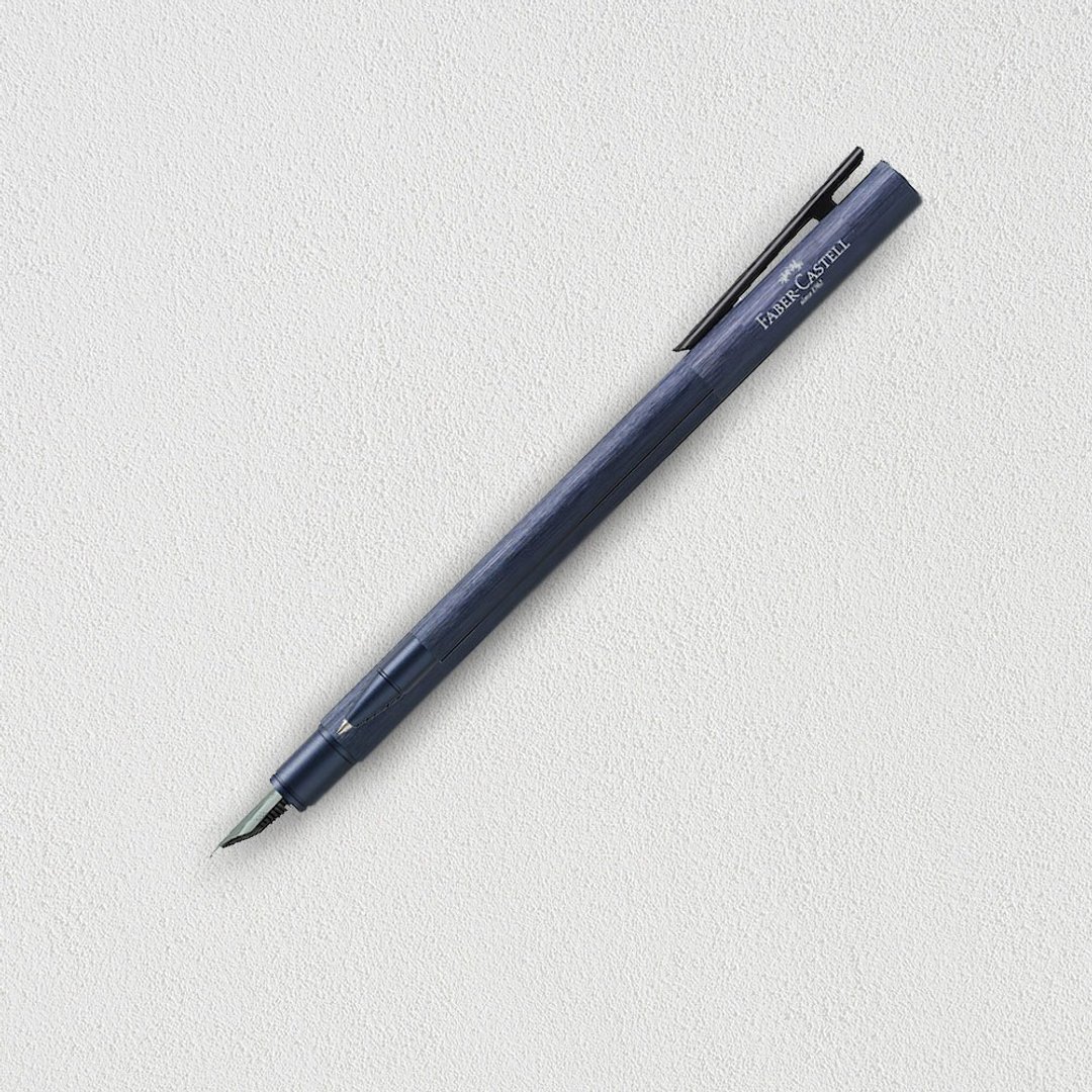 【Faber-Castell】NEO Slim  深蓝 钢笔-F尖 免费刻字 - 钢笔 - 其他材质 蓝色