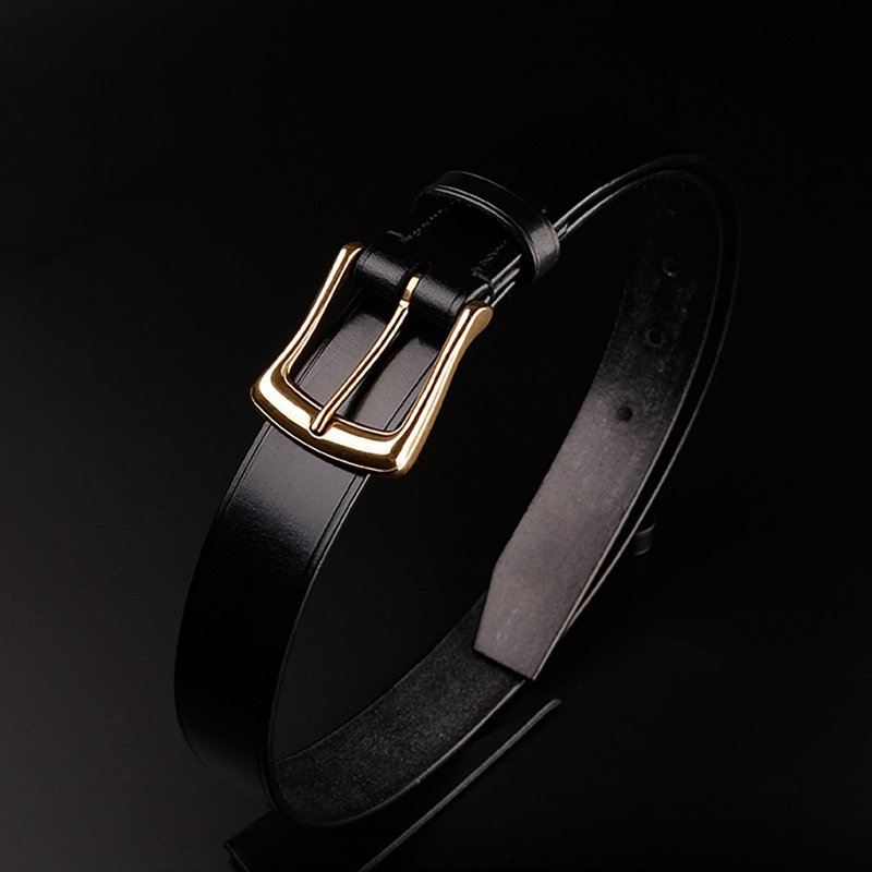 【免費刻英文名】手縫英國馬韁革腰帶 真皮褲帶 男士標準寬皮帶 - 皮带/腰带 - 真皮 