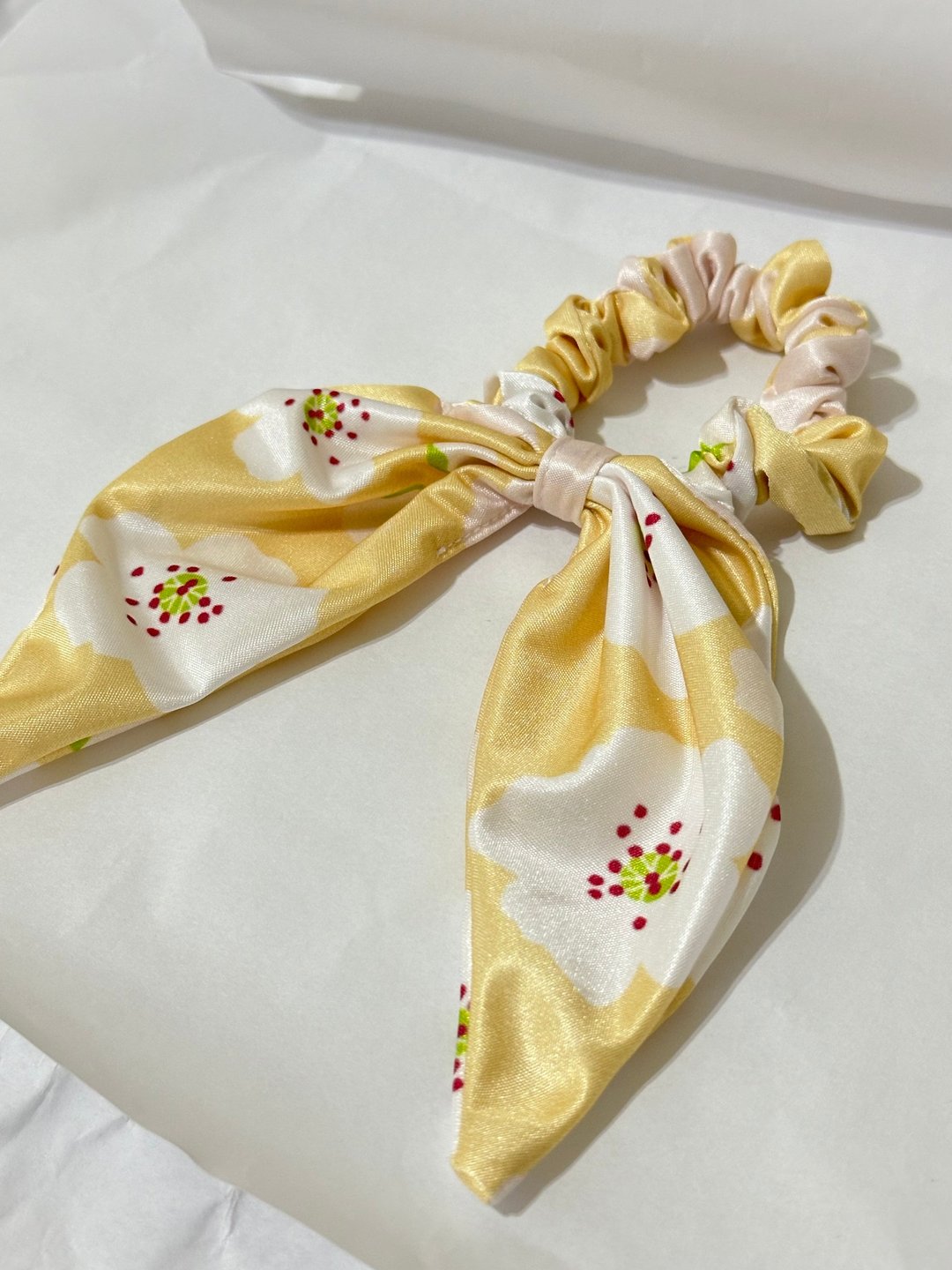梨花手工蝴蝶结发圈 - 发饰 - 丝．绢 